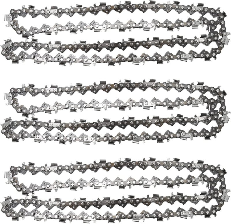 Anxingo 3 Pack 20" Chainsaw Chain 325" Pitch 058 Gauge 76DL Replacement for Blue Max 53543 8901 8902 Replacement for Husqvarna Stihl Poulan Craftsman Chainsaws - Image 1